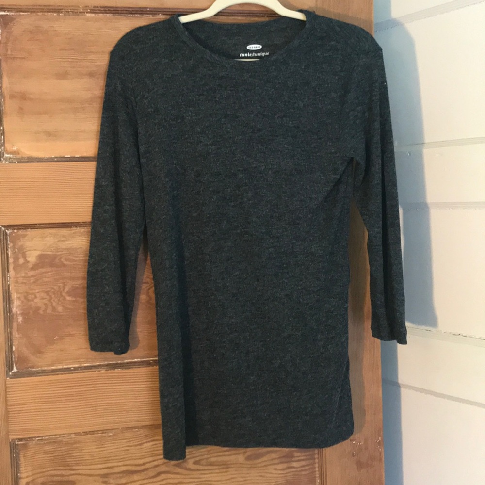 Old navy dark charcoal 3/4 sleeve tunic
